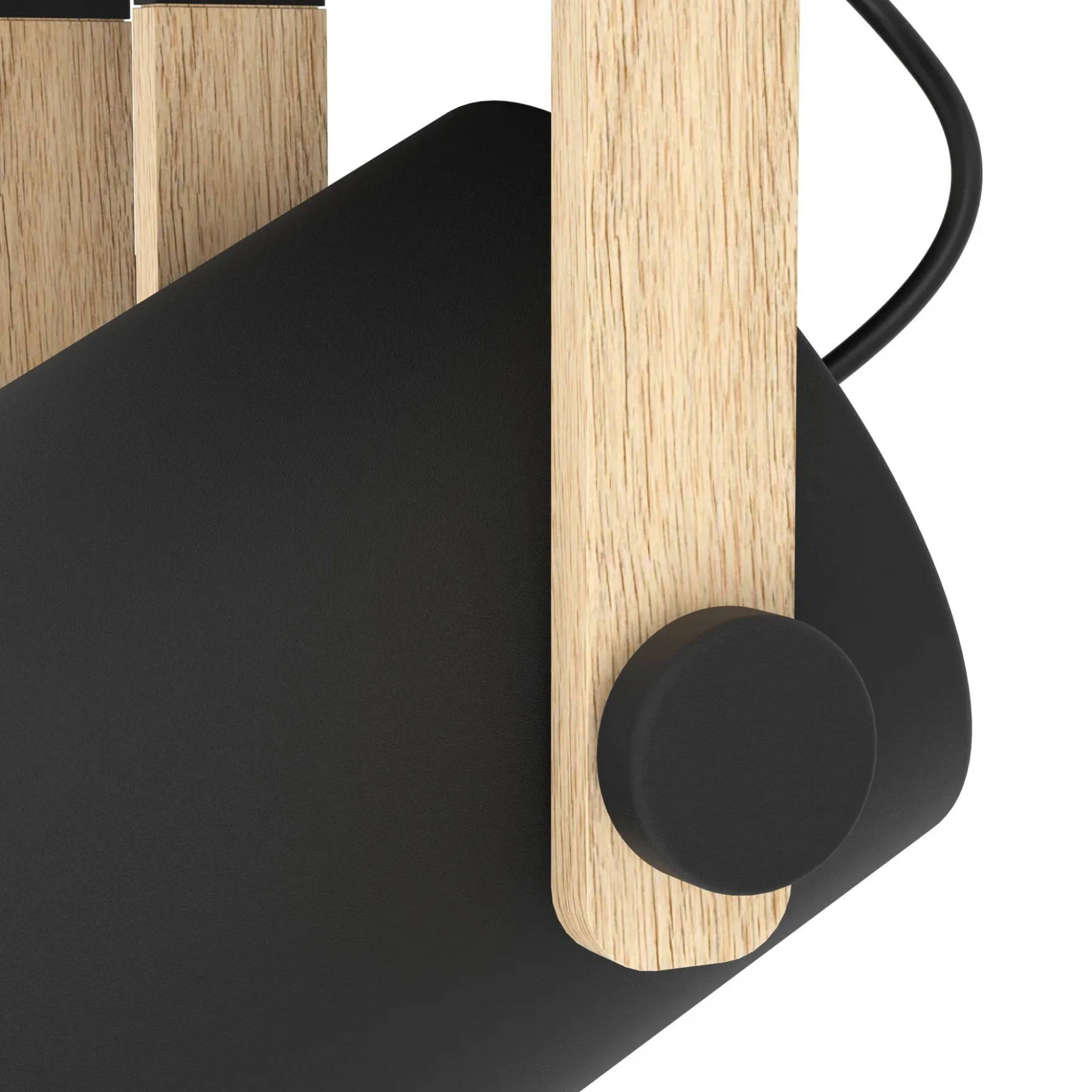 Hornwood 4-lys taklampe sort/natur