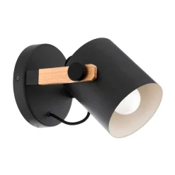 Hornwood vegglampe sort/tre