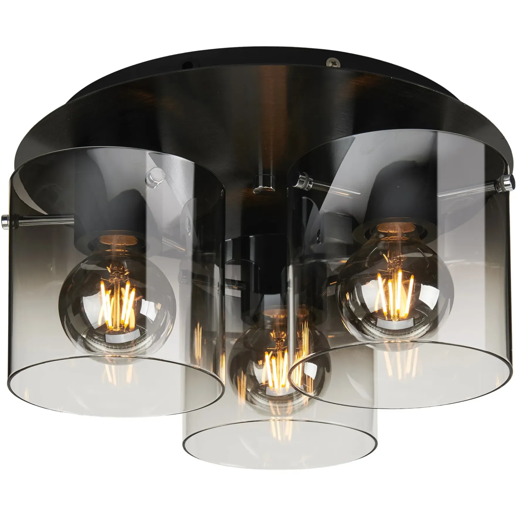 Imperial 3-lys plafond sort/sotet