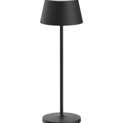 Iris bordlampe IP54 oppladbar sort
