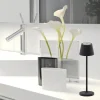 Iris mini bordlampe IP54 oppladbar sort