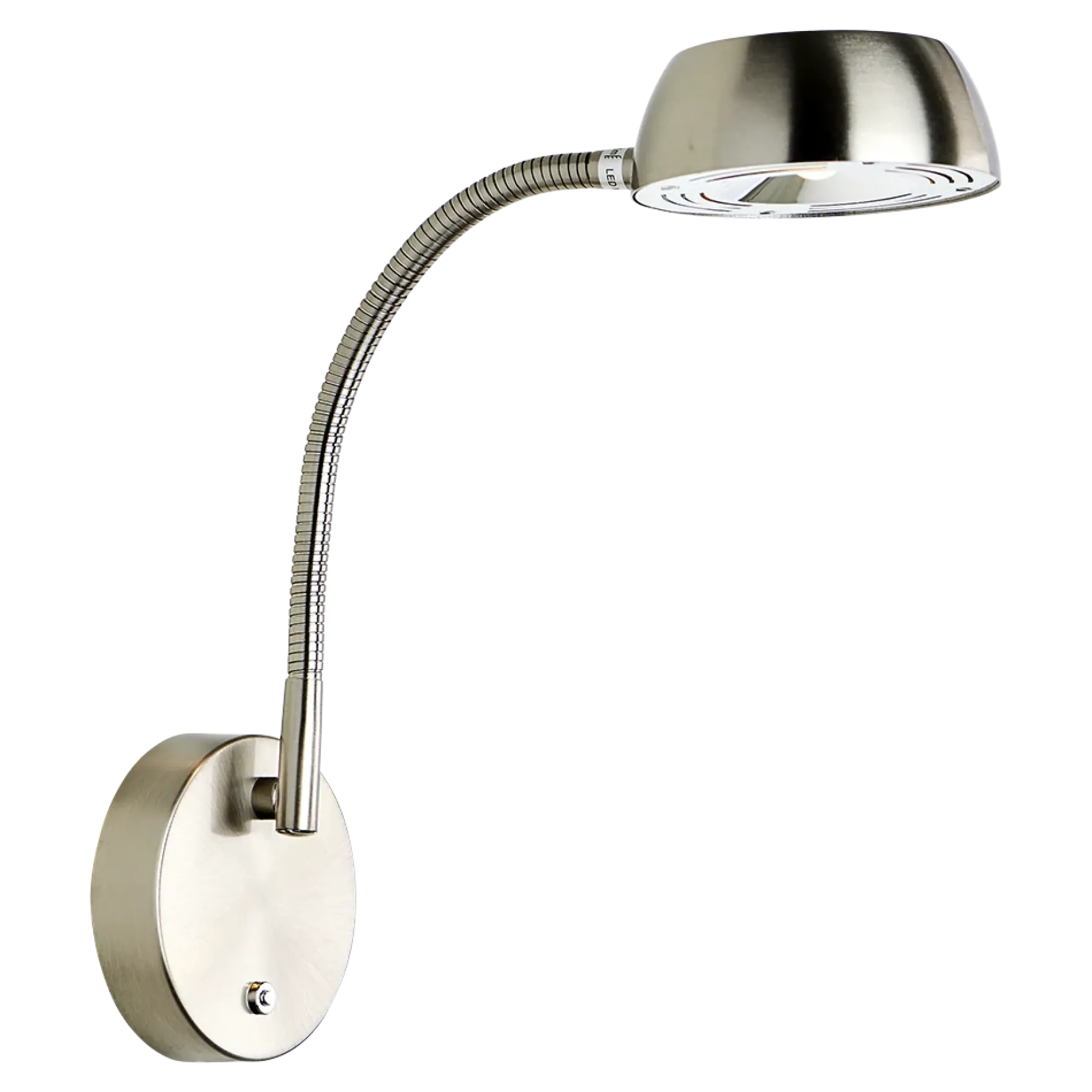 Jonas vegglampe 5W LED stål m/dimmer