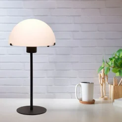 Kelly bordlampe E27 sort/opal