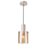 Kvarts takpendel Ø14cm E27 gull/champagne