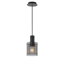 Kvarts takpendel Ø14cm E27 sort/sotet