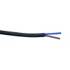 Lampettledning 2*0.75mm sort