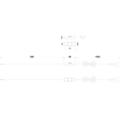 Ledningsdimmer 2.5 sort