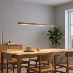 Linden takpendel 23W LED wood dimbar