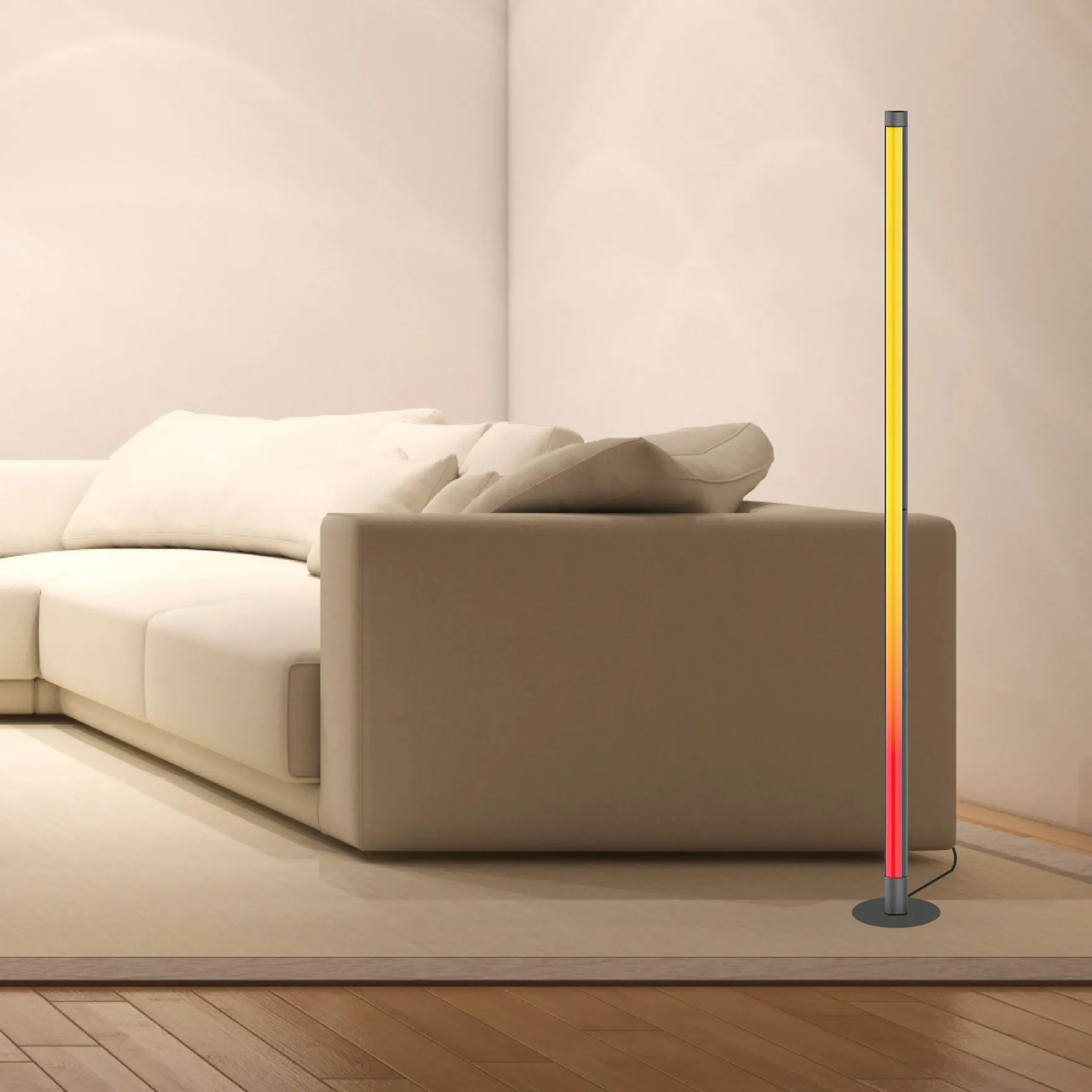 Linq gulvlampe 12W LED sort