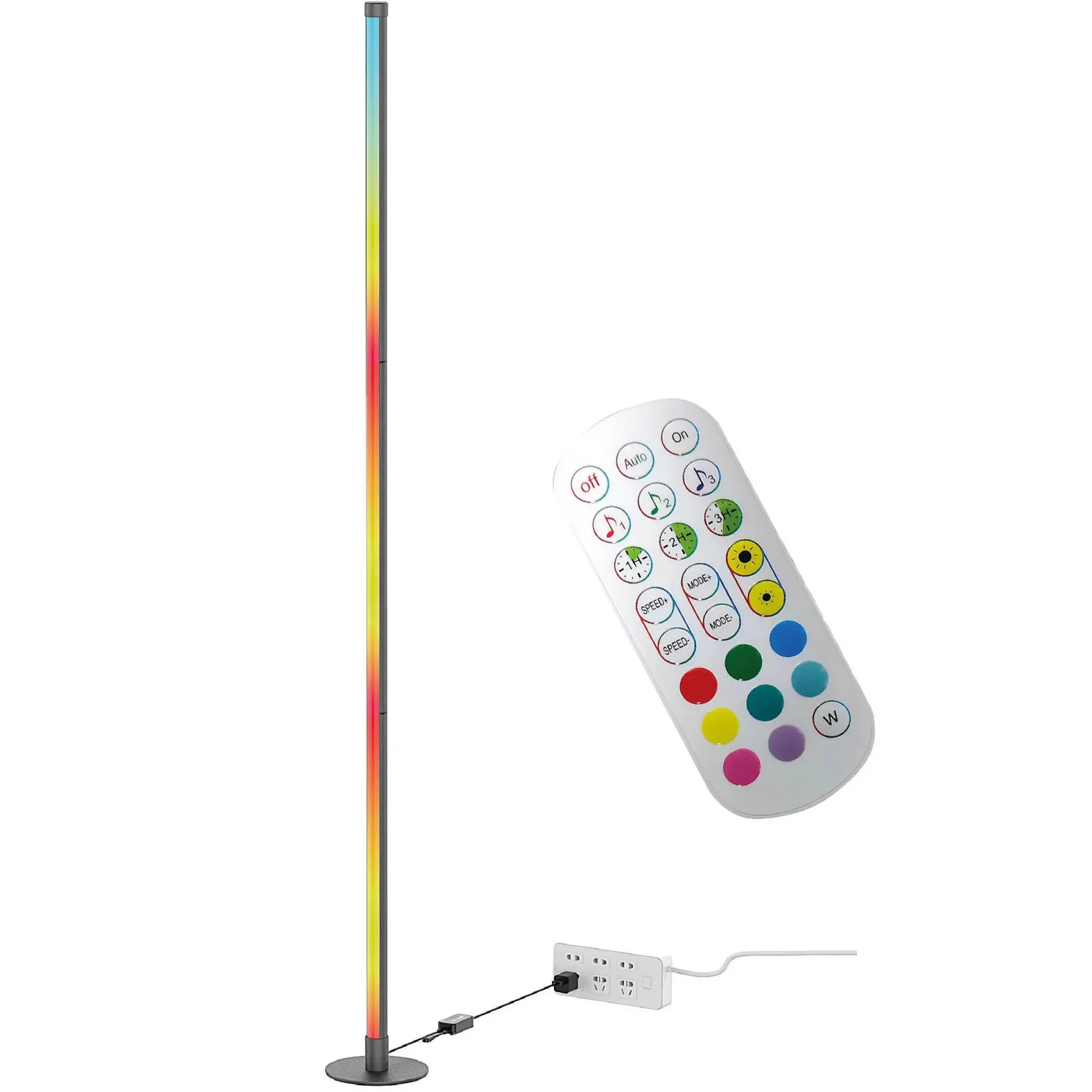Linq gulvlampe 12W LED sort