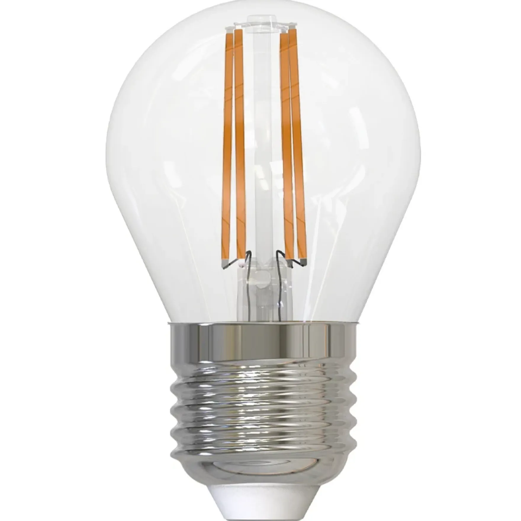 LM LED E27 krone klar 4.5W dimbar