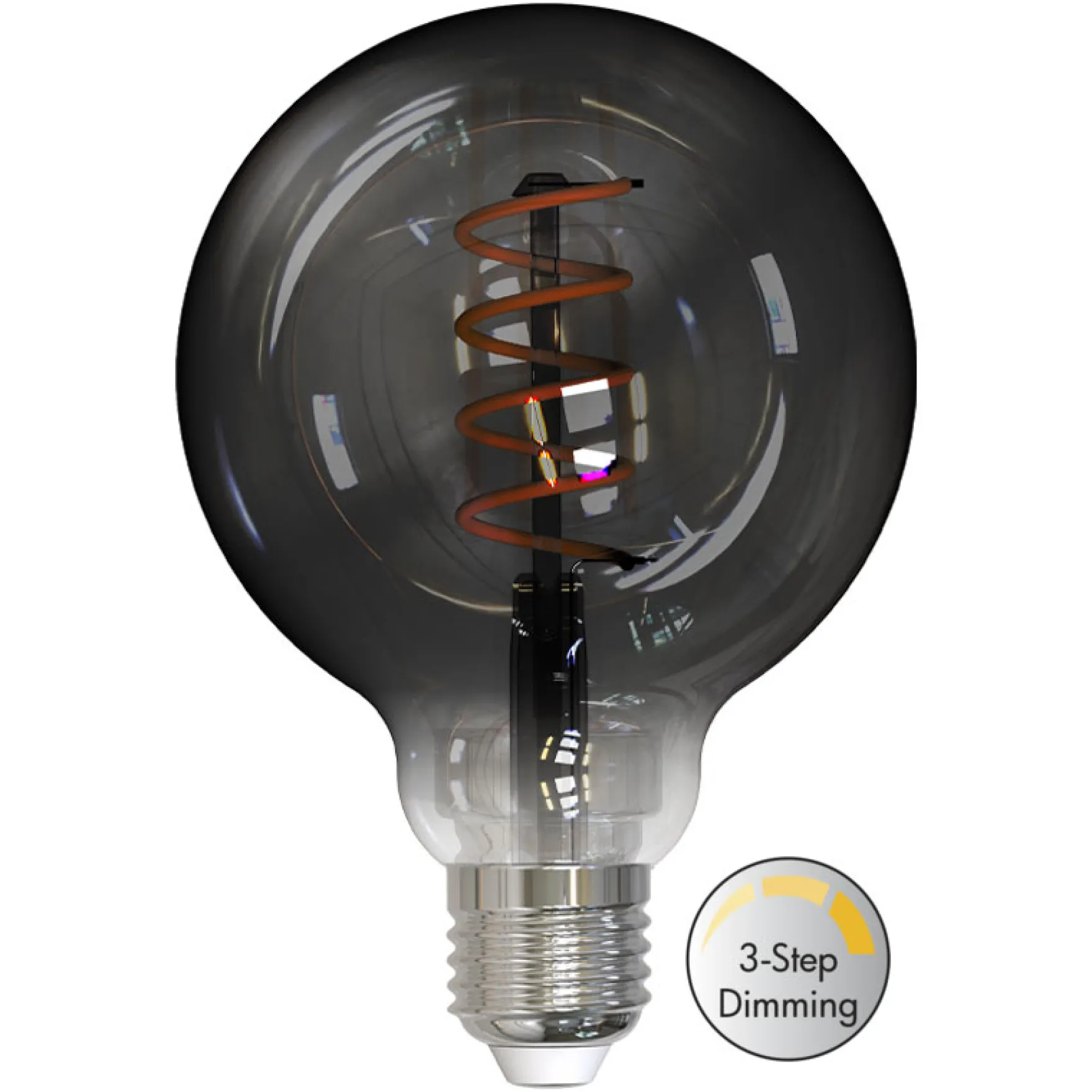 LM LED globe sotet Ø95mm 5.5W 3-step dim