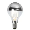 LM LED illum E14 toppspeil sølv 4W dimbar