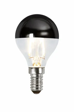 LM LED illum E14 toppspeil sort 4W dimbar