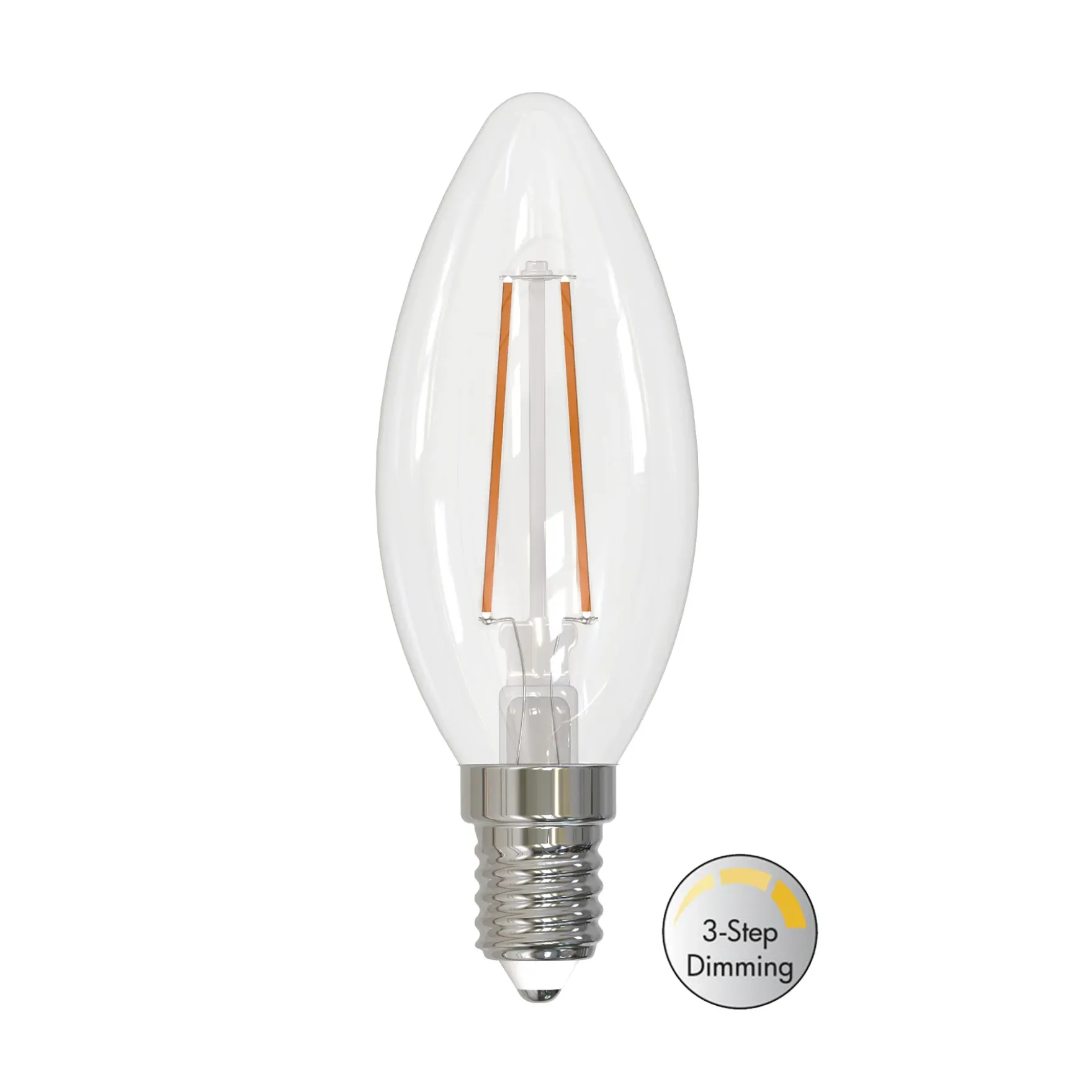 LM LED mignon klar 4W 470lm 2700K 3-step dim