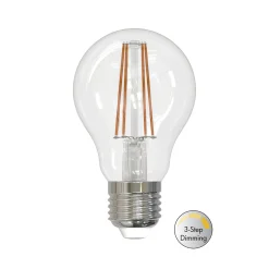 LM LED normal E27 klar 7W 806lm 2700K 3-step dim