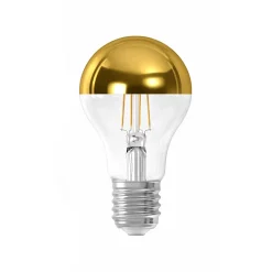 LM LED normal E27 toppspeil gull 7.5W dimbar