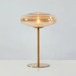 Locus bordlampe G9 18W amber/messing