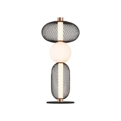 Lumia bordlampe stor LED sort/messing