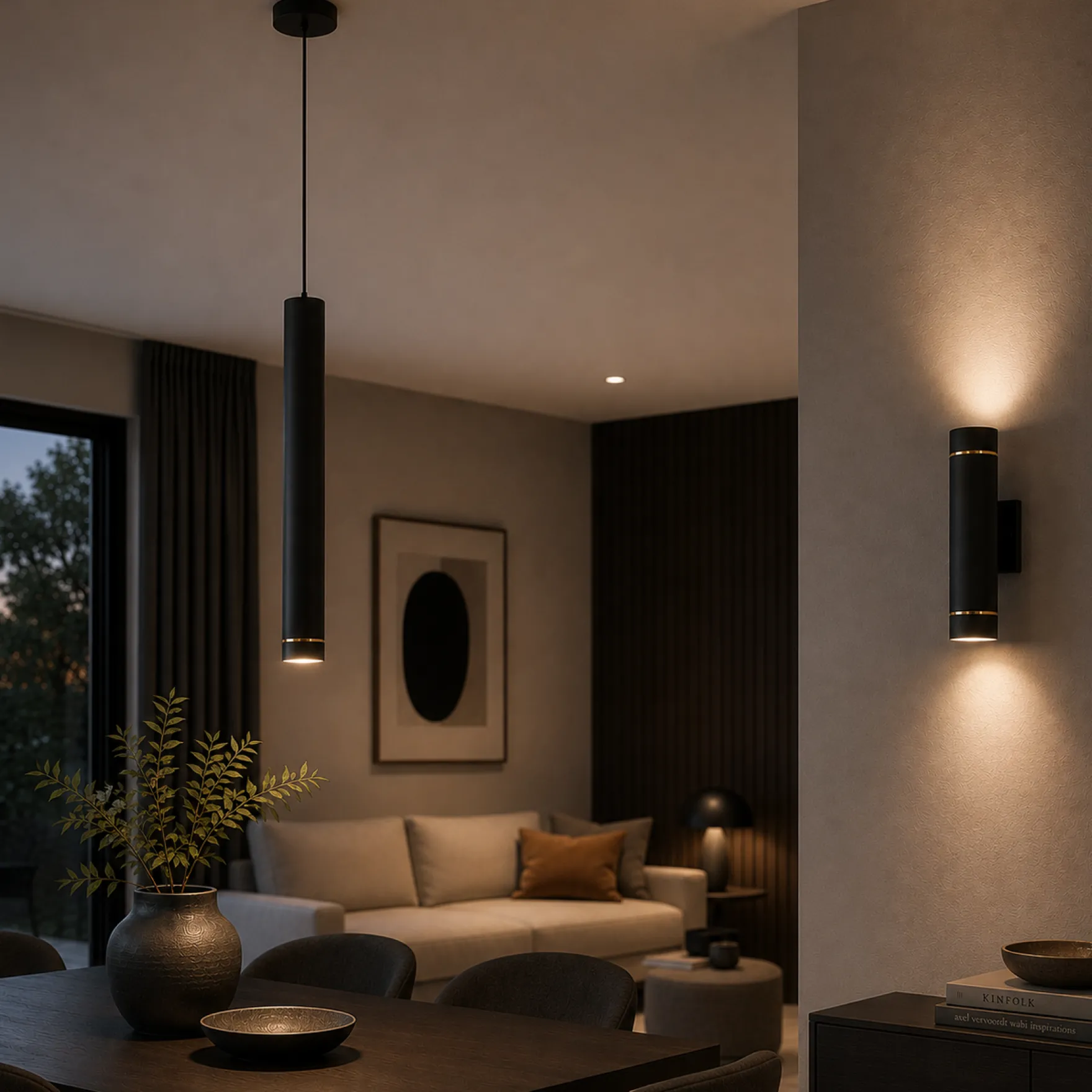 Lysgløtt taklampe 1-lys GU10 sort