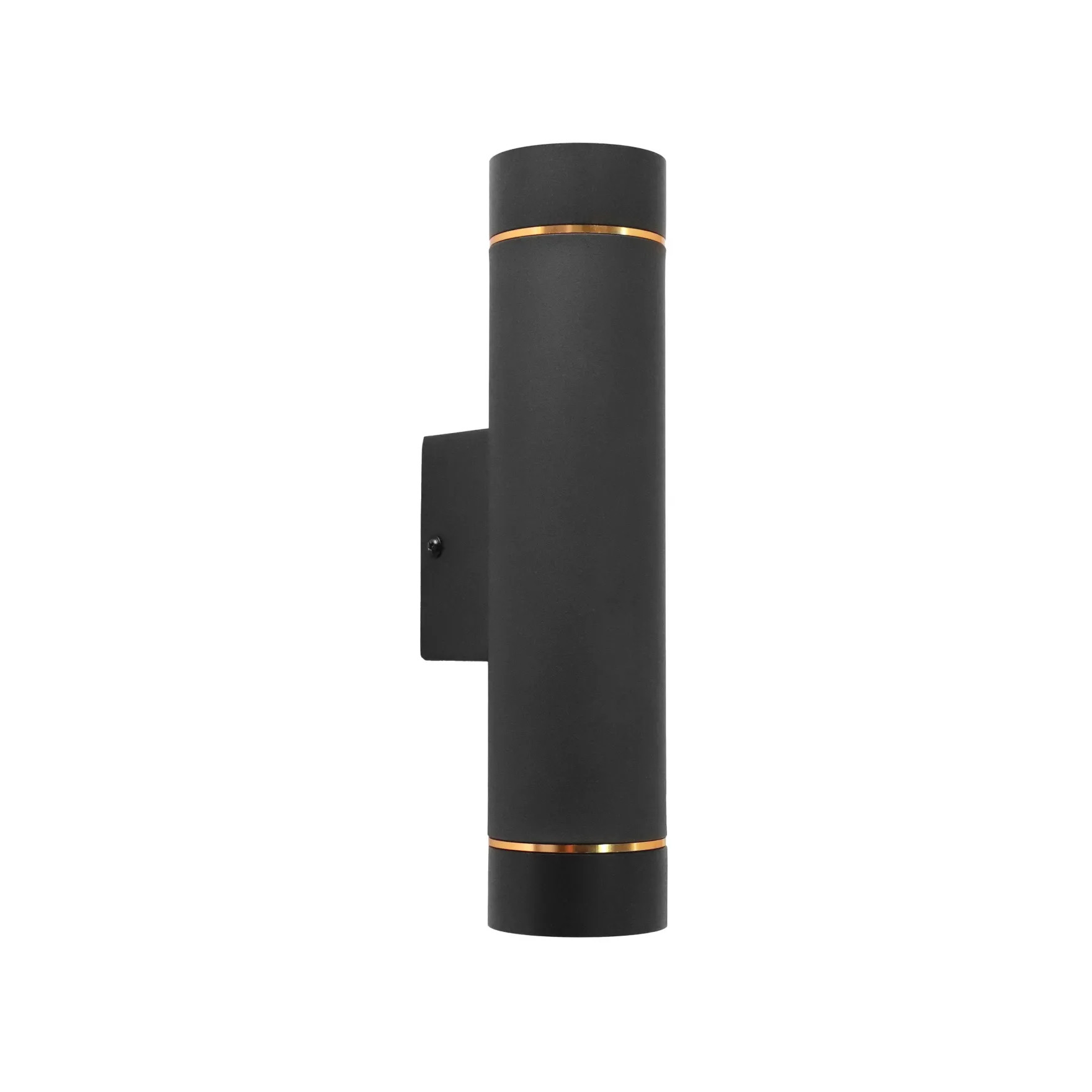 Lysgløtt vegglampe 2-lys GU10 sort
