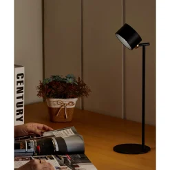 Magneto LED bord-/vegglampe ladbar sort 3-step dim