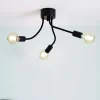 Medusa 3-lys taklampe sort