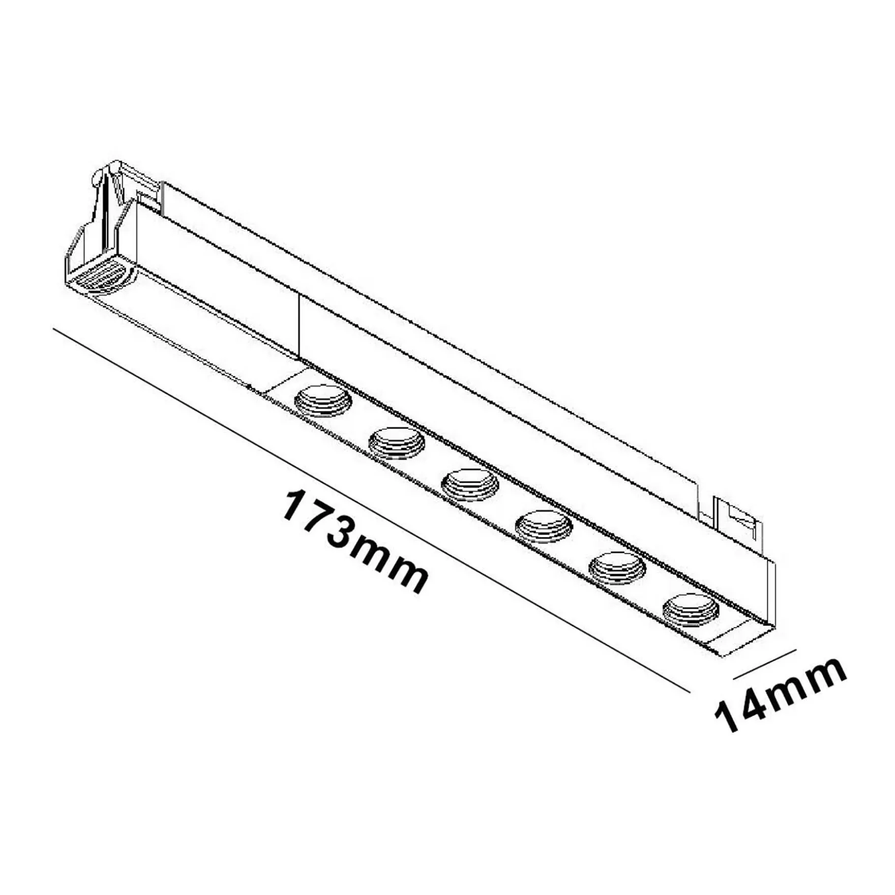 MicroLine Gamma LED lyslist hvit