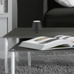 Mida bordlampe 3W sort oppladbar