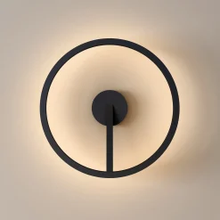 Mind LED vegglampe Ø33cm sort
