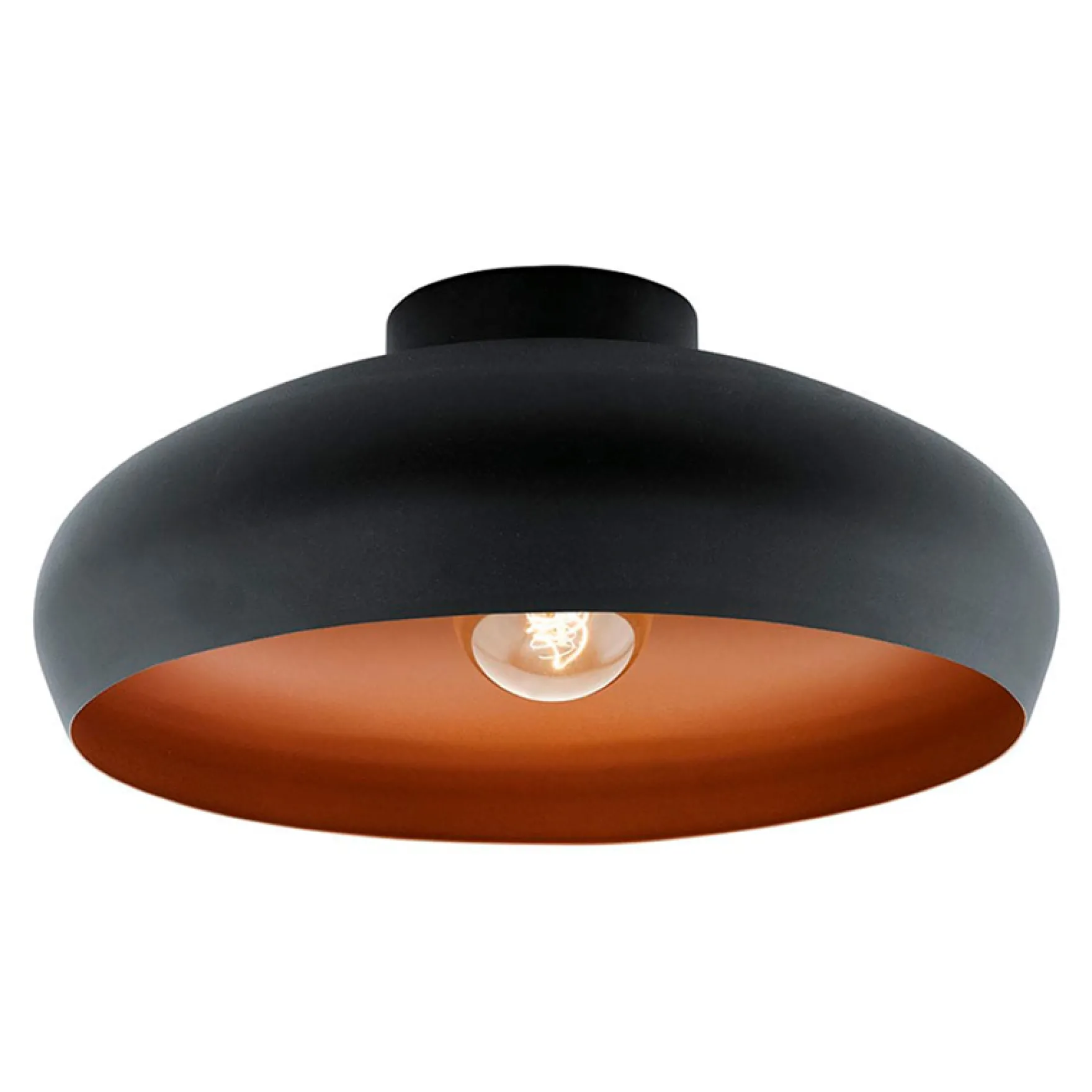 Mogano takplafond 40cm sort/oransje