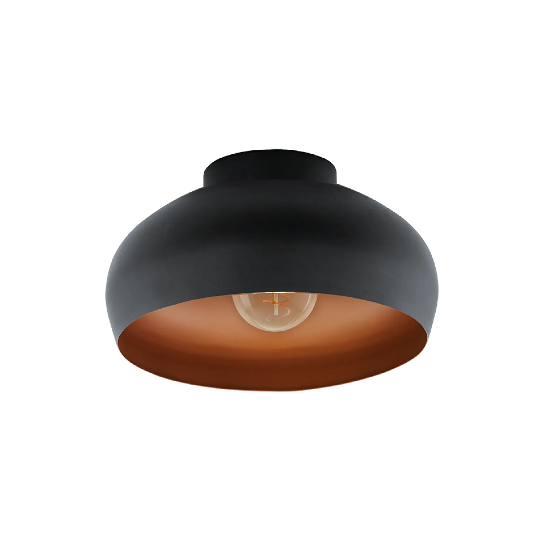 Mogano takplafond 28cm sort/oransje
