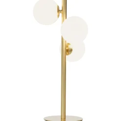 Molekyl 3-lys bordlampe messing/opal