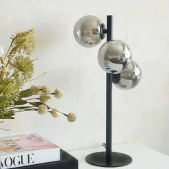 Molekyl 3-lys bordlampe sort/sotet