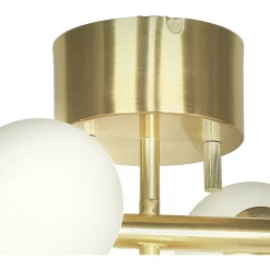 Molekyl 7-lys takplafond messing/opal