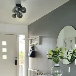 Molekyl 7-lys takplafond sort/sotet