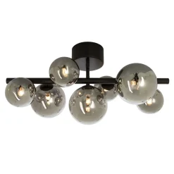 Molekyl 7-lys takplafond sort/sotet