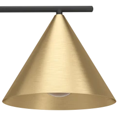 Narices gulvlampe E27 sort/messing
