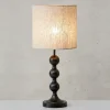 Octo bordlampe sort/sand m/skjerm