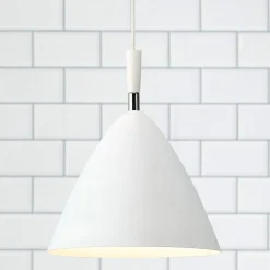 Osteria takpendel E27 hvit/krom