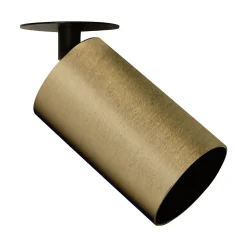 Oz innfelt spot messing/sort