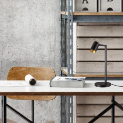 Oz K1 bordlampe sort/gull
