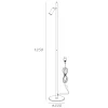 Oz mini K1 gulvlampe sort/bronse