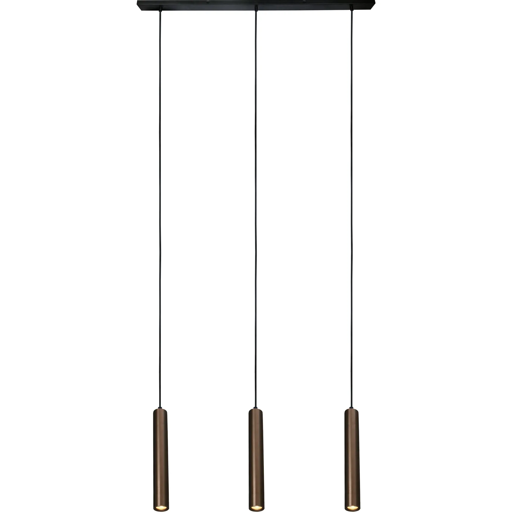 Oz mini K3 takpendel 3-lys sort/bronse