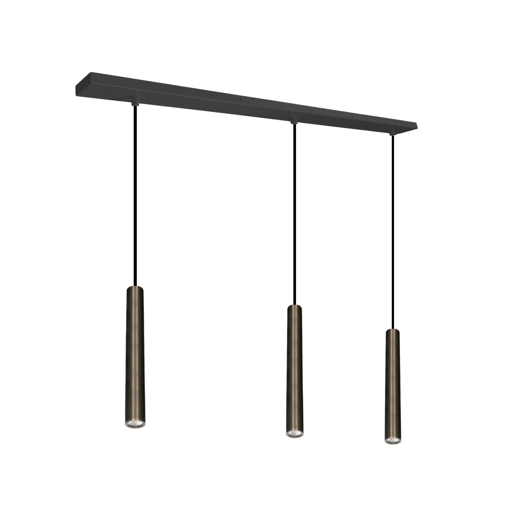 Oz mini K3 takpendel 3-lys sort/bronse