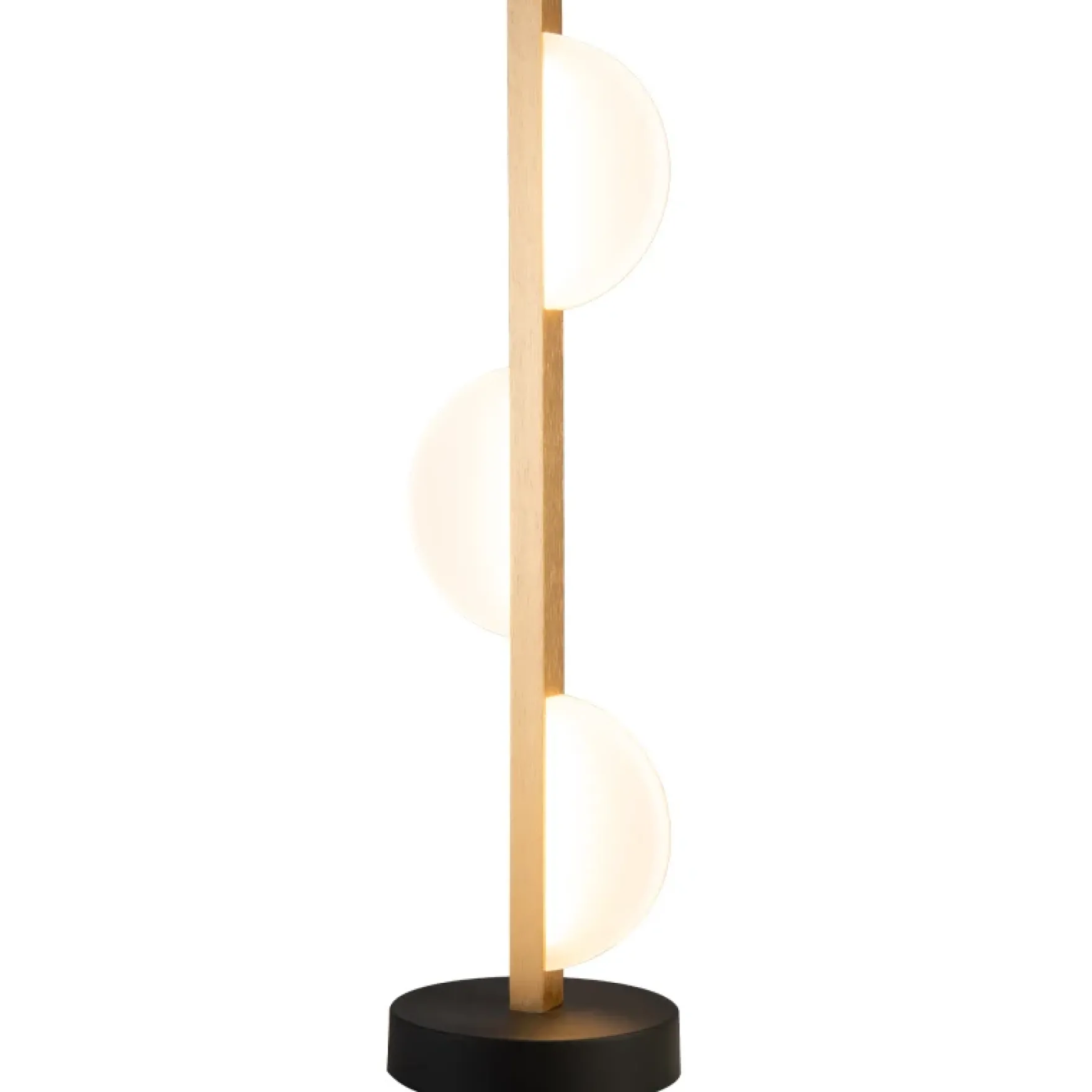 Paisley LED bordlampe sort/gull 3-step dim