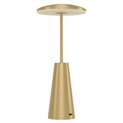 Piccora bordlampe oppladbar IP54 LED messing