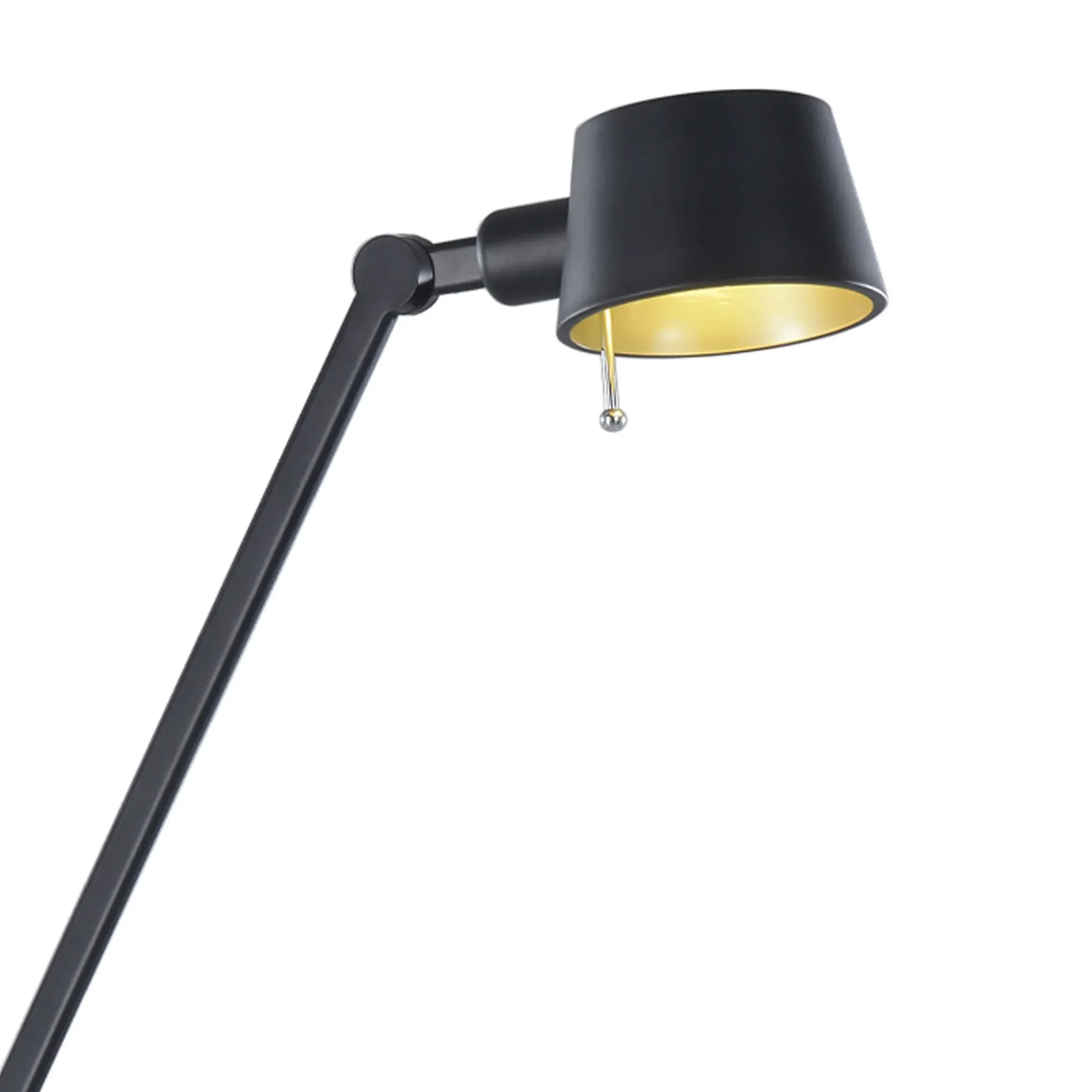 Pionex gulvlampe sort/gull