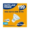 5pk HES GU10 40W