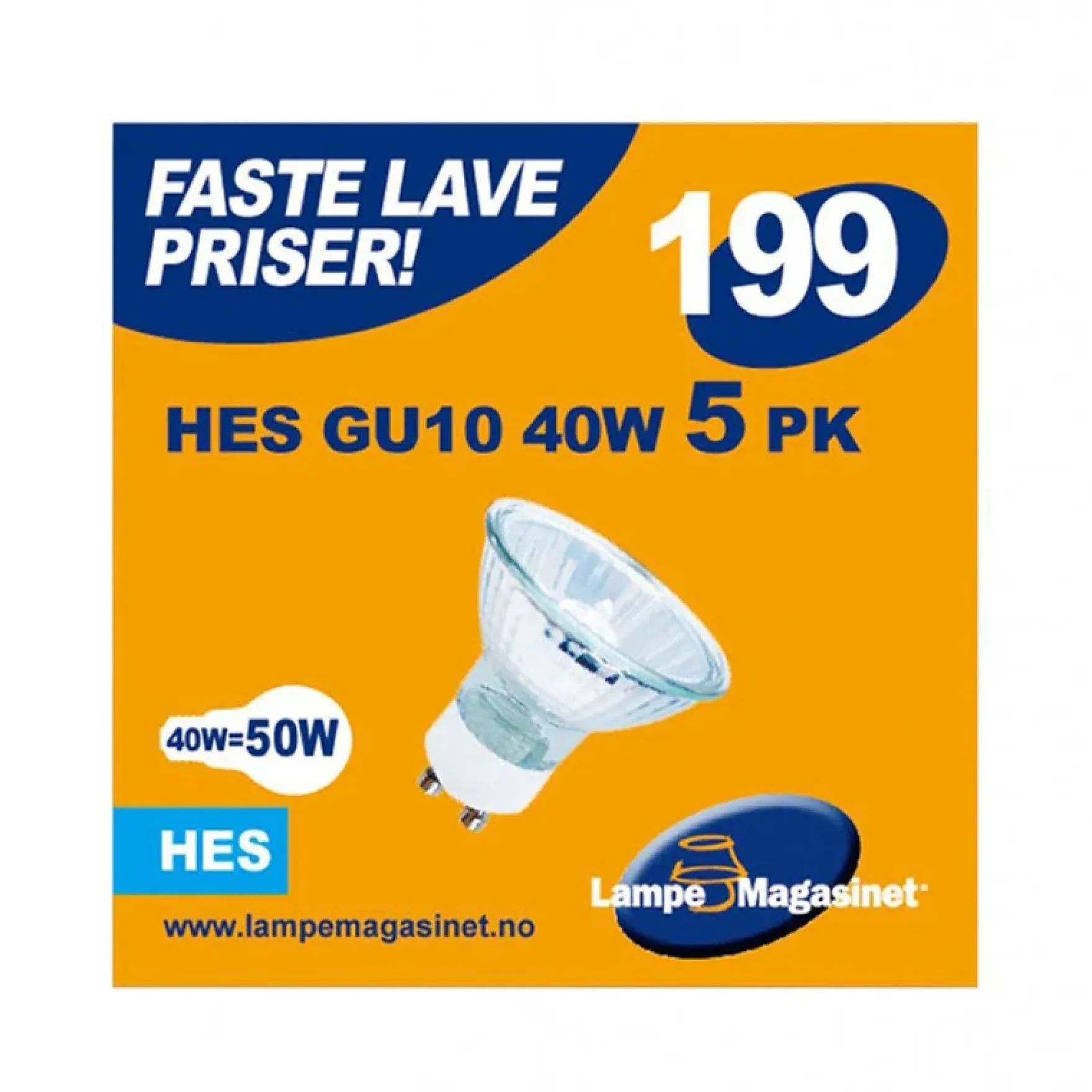 5pk HES GU10 40W